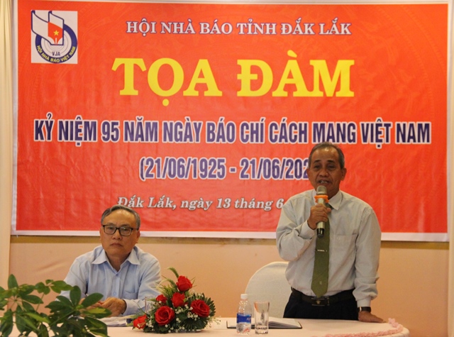 Hội Nhà báo tỉnh Đắk Lắk: Tọa đàm kỷ niệm 95 năm Ngày Báo chí Cách mạng Việt Nam 21/6/2020