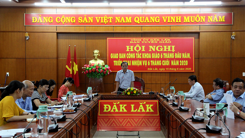 Giao ban công tác khoa giáo 06 tháng đầu năm 2020
