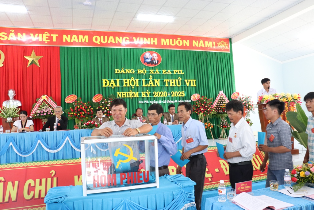 Đại hội Đảng bộ xã Ea Pil nhiệm kỳ 2020-2025