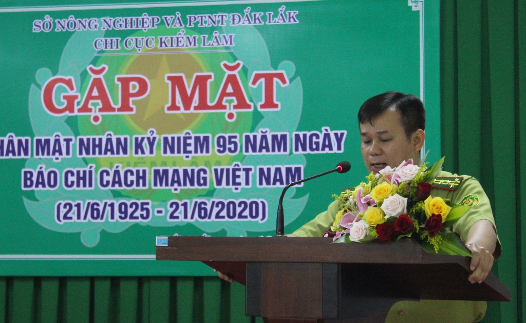 Chi cục Kiểm lâm tỉnh gặp mặt các cơ quan báo chí nhân kỷ niệm 95 năm Ngày Báo chí Cách mạng Việt Nam