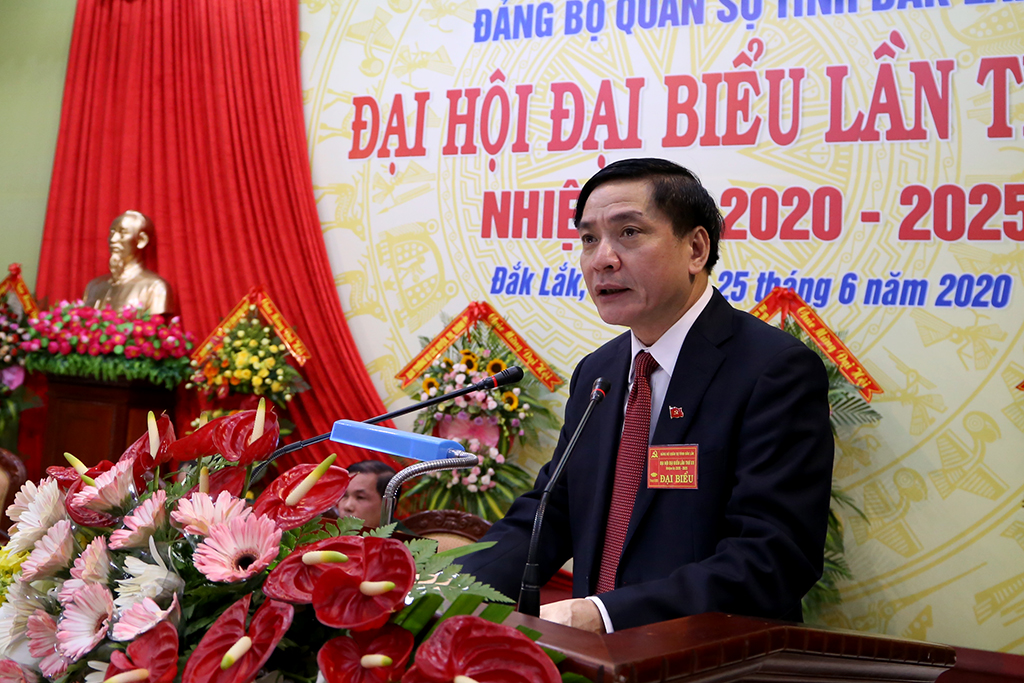 Khai mạc Đại hội đại biểu Đảng bộ Quân sự tỉnh Đắk Lắk nhiệm kỳ 2020 - 2025