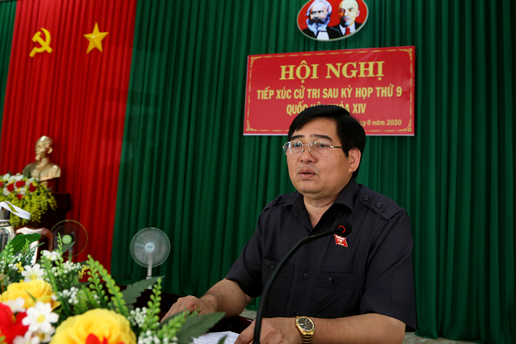 Đoàn đại biểu Quốc hội tỉnh tiếp xúc cử tri sau kỳ họp thứ 9, Quốc hội khóa XIV