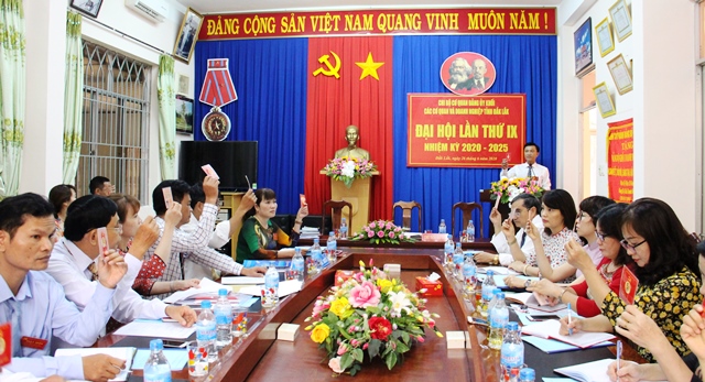 Đại hội Chi bộ cơ quan Đảng ủy khối các cơ quan và doanh nghiệp tỉnh Đắk Lắk lần thứ IX, nhiệm kỳ 2020-2025