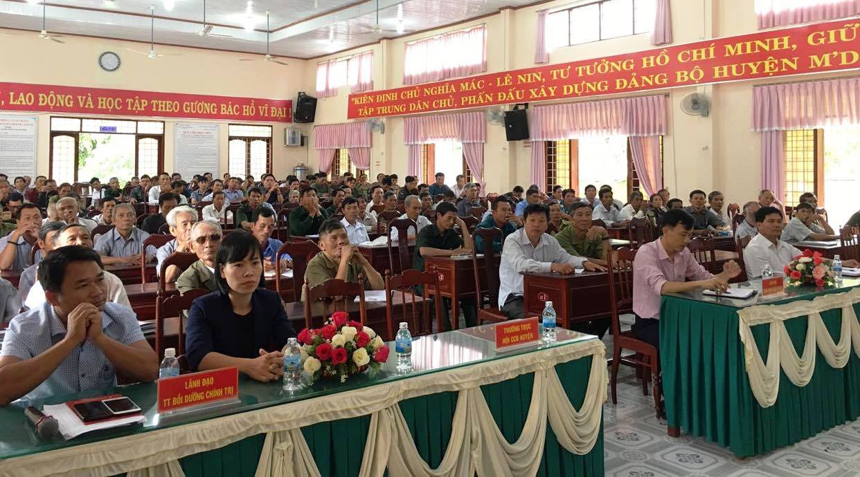 Khai mạc lớp tập huấn cán bộ chủ chốt Hội Cựu chiến binh huyện M’Đrắk năm 2020