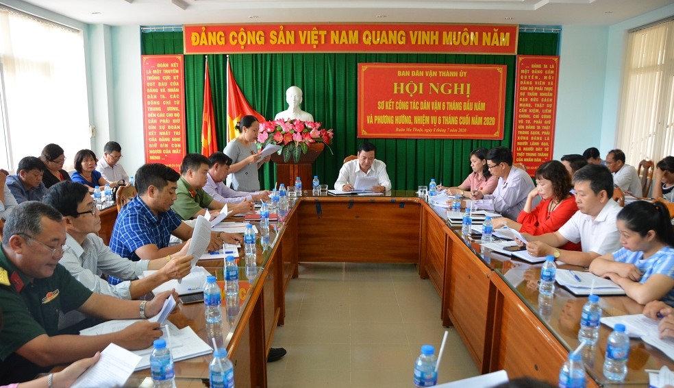 Triển khai công tác dân vận 6 tháng cuối năm 2020