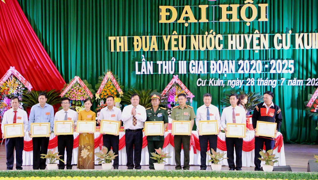 Huyện Cư Kuin tổ chức Đại hội thi đua yêu nước lần thứ III, giai đoạn 2020 - 2025.