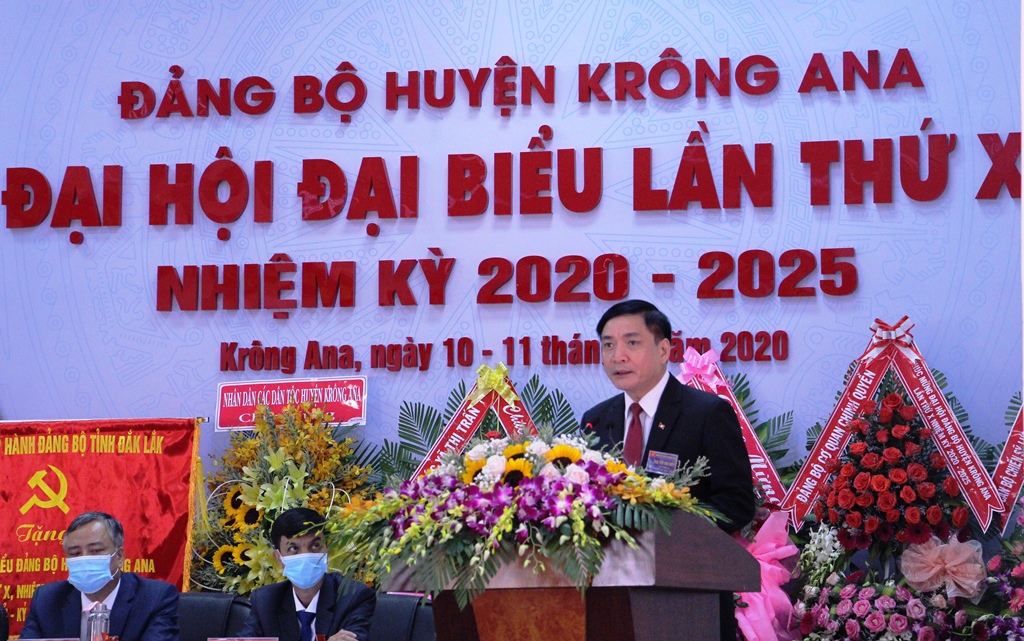 Đại hội đại biểu Đảng bộ huyện Krông Ana lần thứ X, nhiệm kỳ 2020-2025