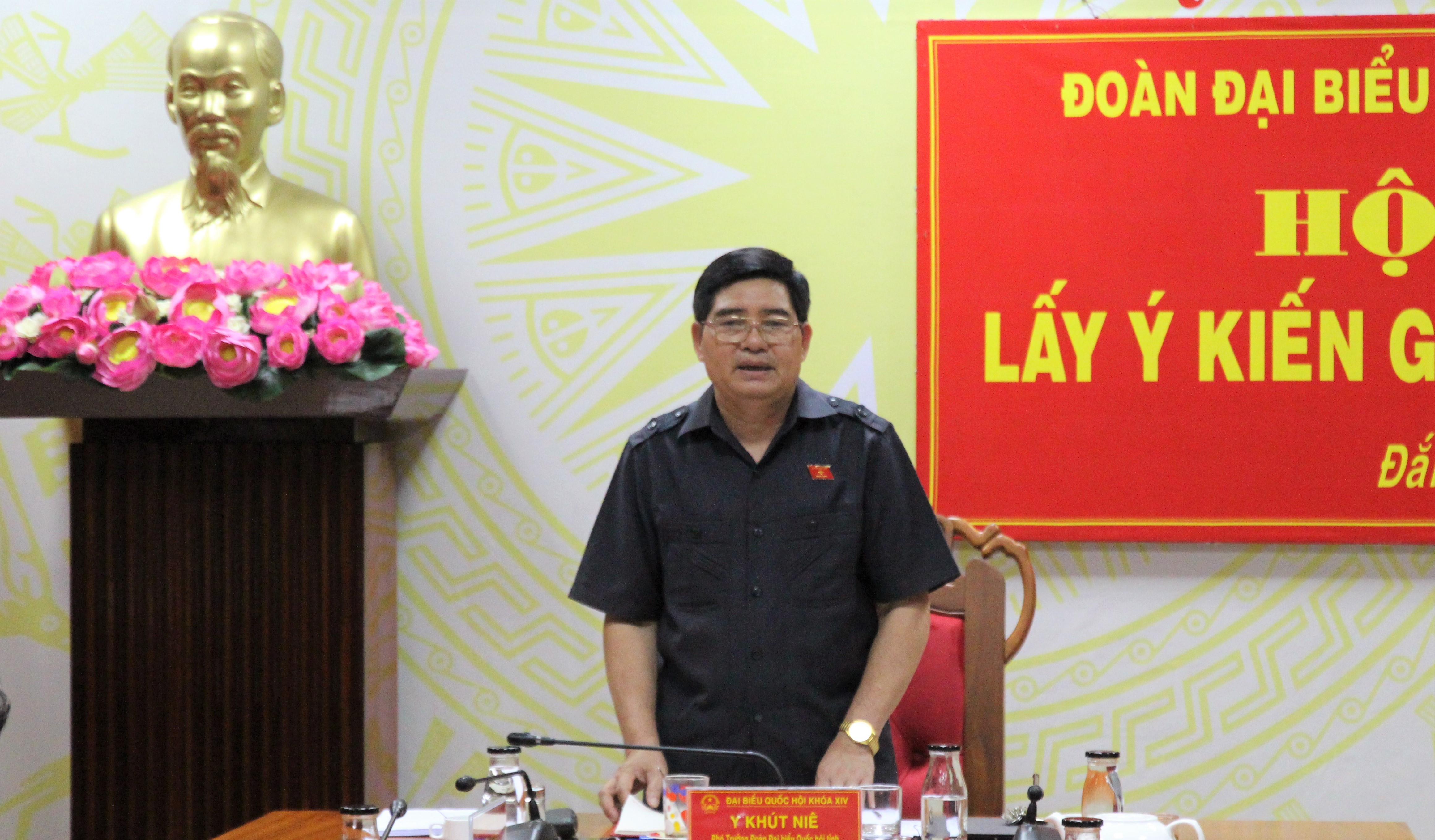 Đoàn Đại biểu Quốc hội tỉnh Đắk Lắk lấy ý kiến góp ý dự thảo Luật