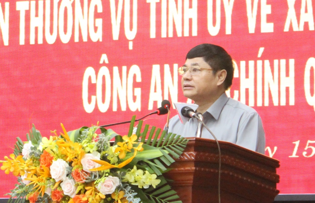 Hội nghị sơ kết thực hiện Nghị quyết số 11-NQ/TU của Ban Thường vụ Tỉnh ủy về xây dựng lực lượng Công an xã chính quy