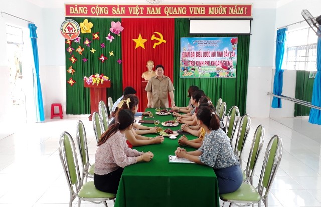 Dak Lak’s Delegation of NA funds for well drilling for Tan Hoa Kindergarten