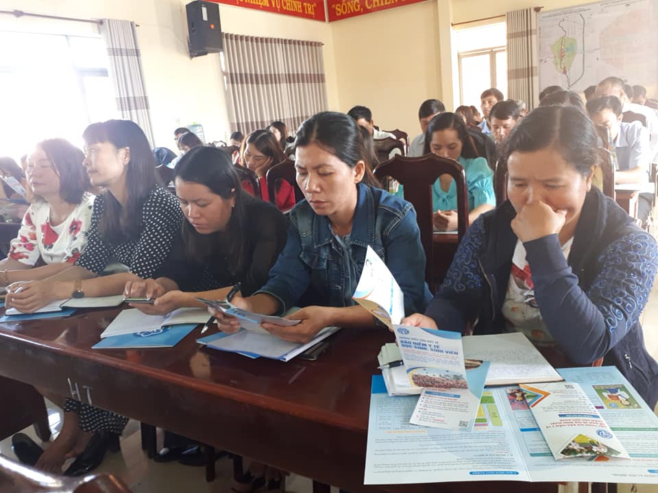 Tuyên truyền chính sách BHYT, BHXH tại Liên đoàn Lao động huyện Krông Búk