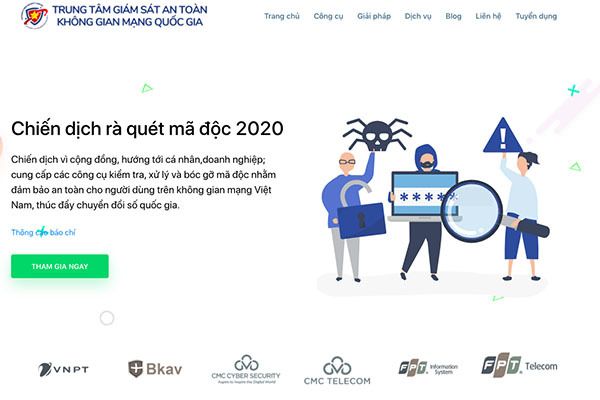 Khởi động Chiến dịch bóc gỡ mã độc trên không gian mạng Việt Nam