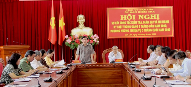 Sơ kết công tác kiểm tra giám sát và thi hành kỷ luật trong đảng 9 tháng đầu năm 2020