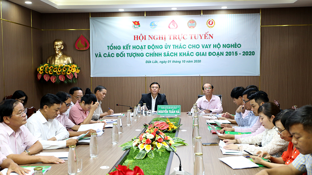 Hội nghị trực tuyến tổng kết hoạt động ủy thác cho vay hộ nghèo và các đối tượng chính sách khác giai đoạn 2015-2020.