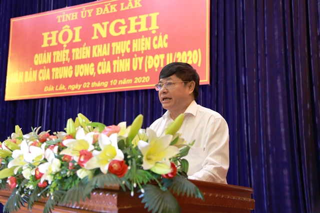 Hội nghị trực tuyến quán triệt, triển khai thực hiện văn bản của Trung ương và Tỉnh ủy đợt II/2020