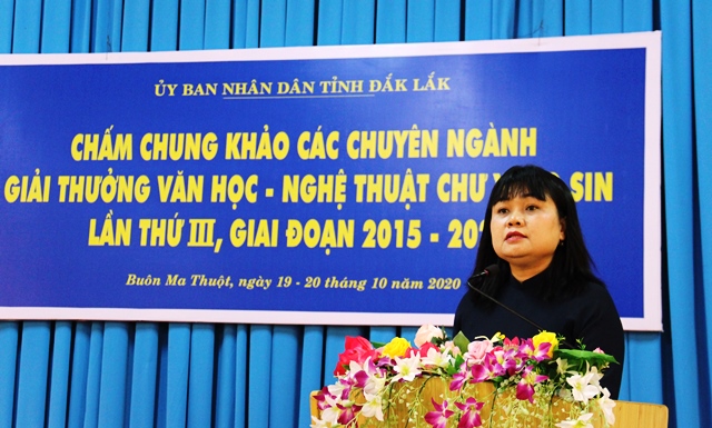 Khai mạc chấm chung khảo Giải thưởng Văn học – Nghệ thuật Chư Yang Sin tỉnh Đắk Lắk lần thứ III, giai đoạn 2015-2020
