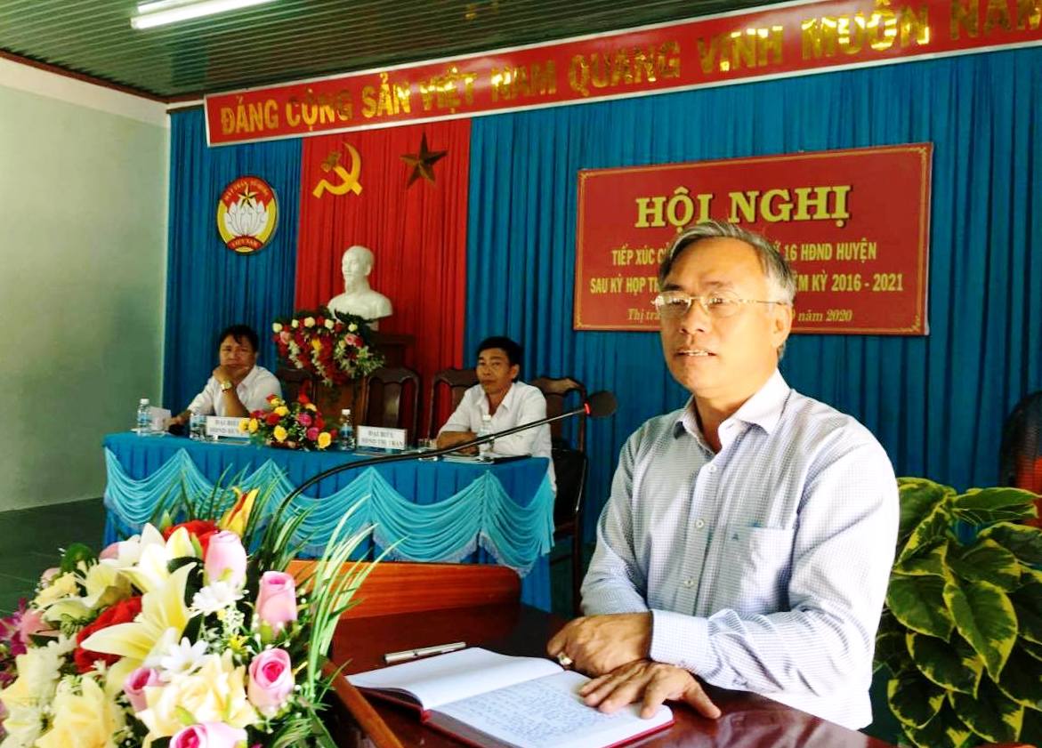 M’Drak district: Meeting voters after the 16th session of the district-level People's Council in 2016-2021 tenure