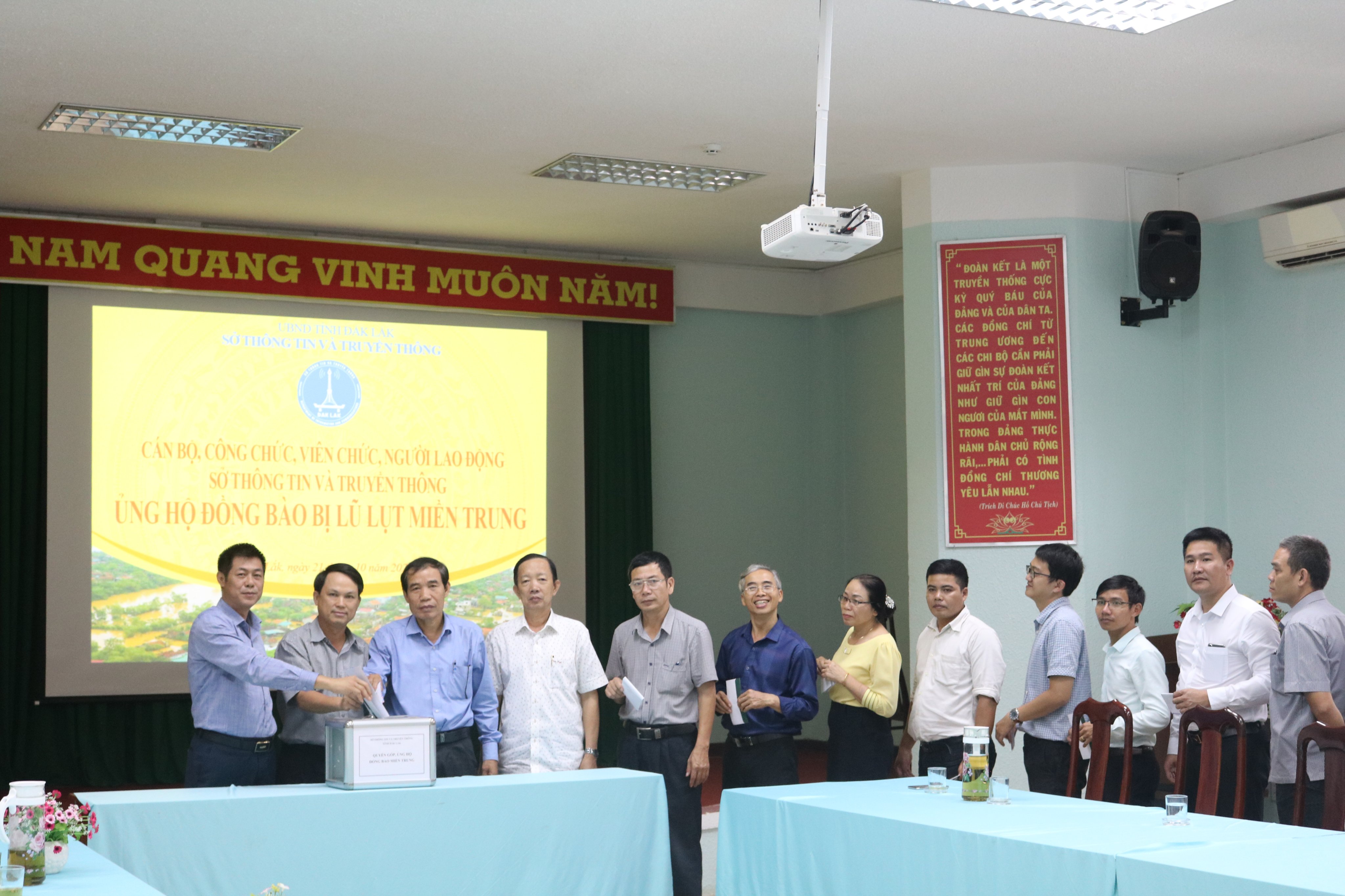 Sở Thông tin và Truyền thông phát động ủng hộ đồng bào miền Trung bị ảnh hưởng do thiên tai