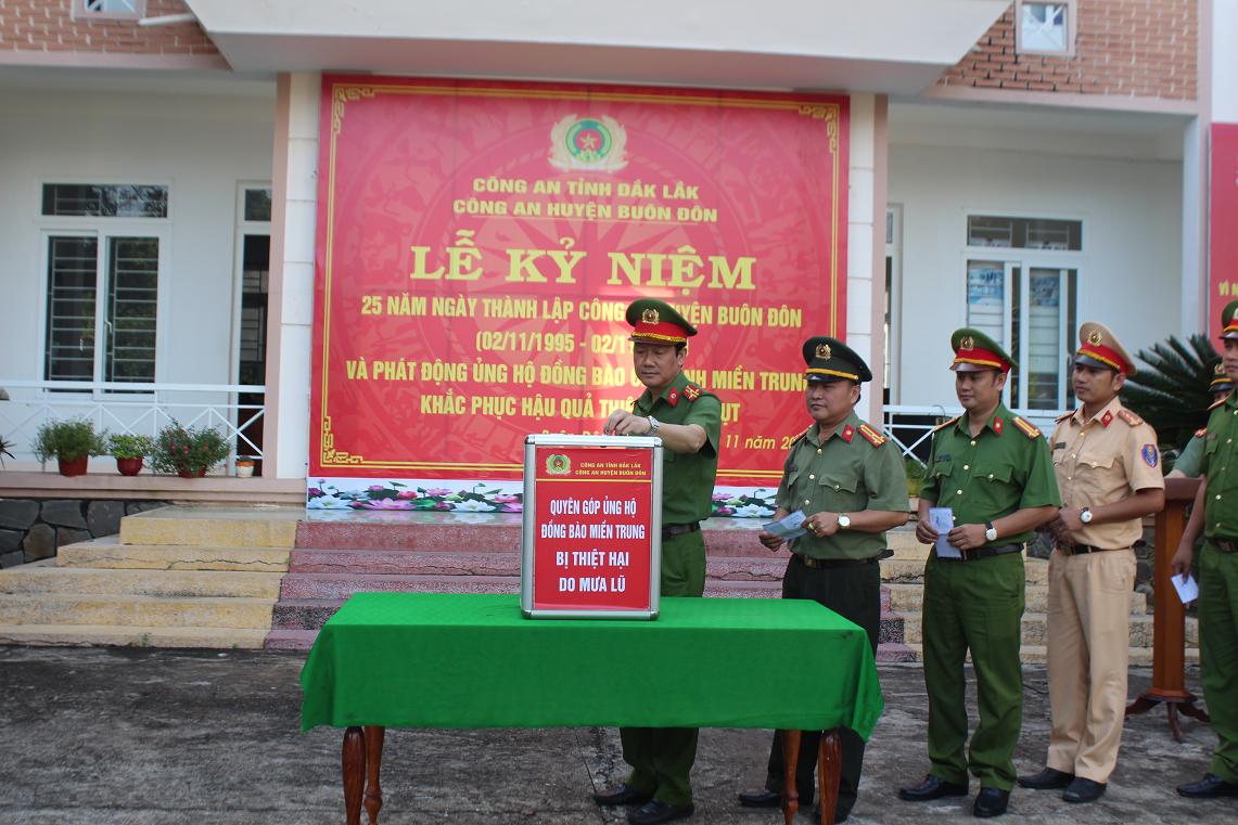 Công an huyện Buôn Đôn tổ chức kỷ niệm 25 năm thành lập (02/11/1995 – 02/11/2020)