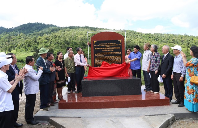 Lễ khánh thành Bia di tích lịch sử “Địa điểm tổ chức Đại hội Đại biểu Đảng bộ tỉnh lần thứ III (tháng 7-1966)”.