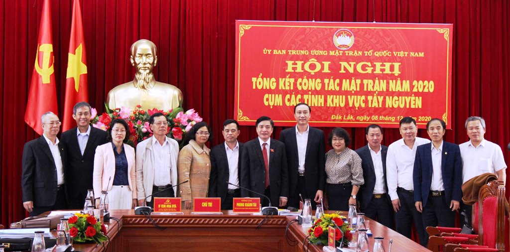 Hội nghị tổng kết công tác Mặt trận Cụm thi đua các tỉnh khu vực Tây Nguyên năm 2020
