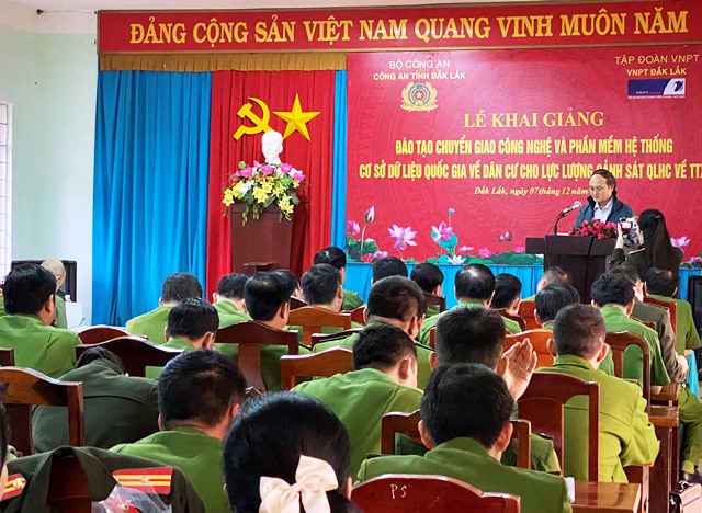 Khai giảng lớp đào tạo chuyển giao công nghệ và phần mềm về hệ thống cơ sở dữ liệu quốc gia về dân cư