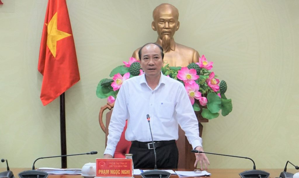 UBND tỉnh làm việc với Tập đoàn Tân Hoàng Minh