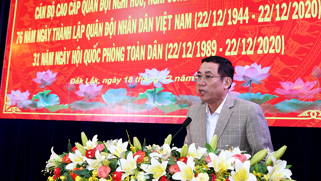 Gặp mặt cán bộ cao cấp Quân đội nghỉ hưu, nghỉ công tác nhân dịp Kỷ niệm 76 năm Ngày thành lập Quân đội Nhân dân Việt Nam