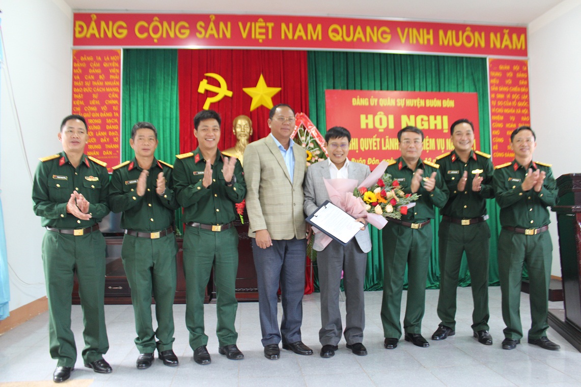 Đảng ủy quân sự huyện Buôn Đôn triển khai nhiệm vụ năm 2021