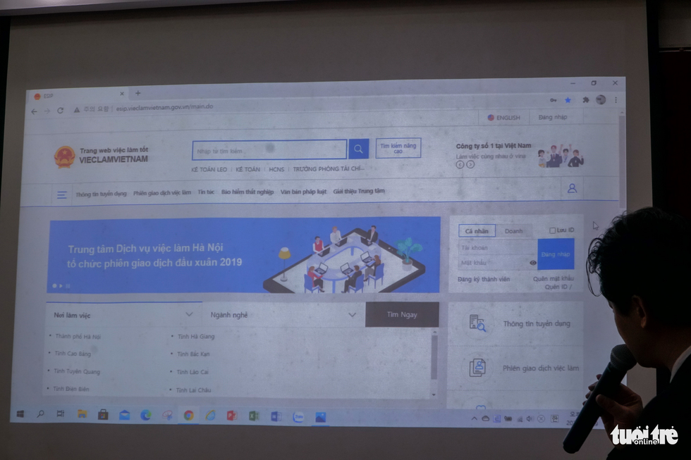 Ra mắt Cổng thông tin dịch vụ việc làm http://esip.vieclamvietnam.gov.vn