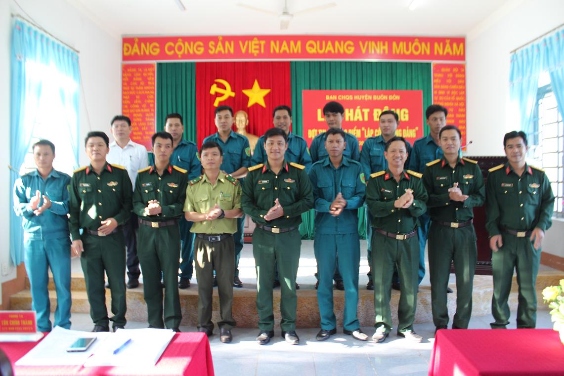 Ban chỉ huy quân sự huyện Buôn Đôn tổ chức lễ phát động thi đua cao điểm “ Lập công dâng Đảng”