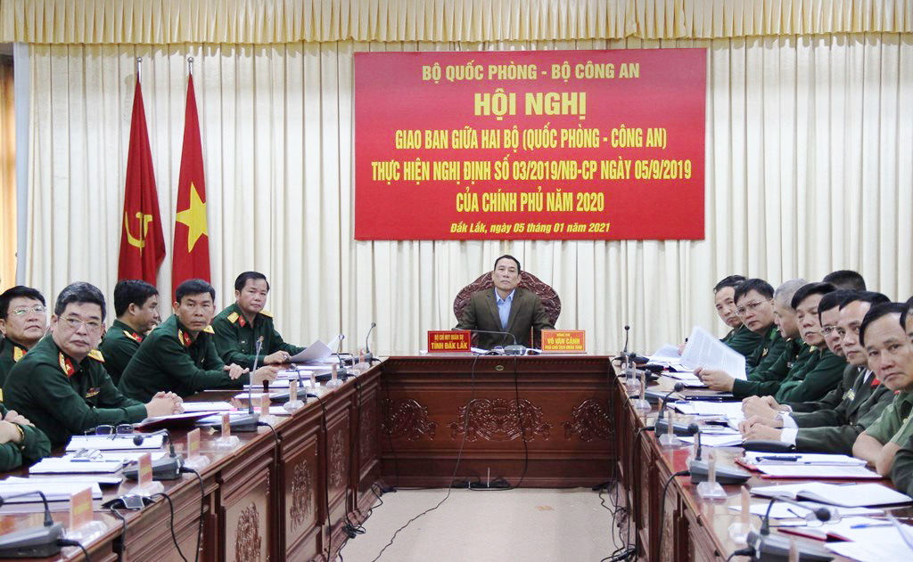 Hội nghị giao ban Bộ Quốc phòng và Bộ Công an về thực hiện Nghị định số 03 của Chính phủ