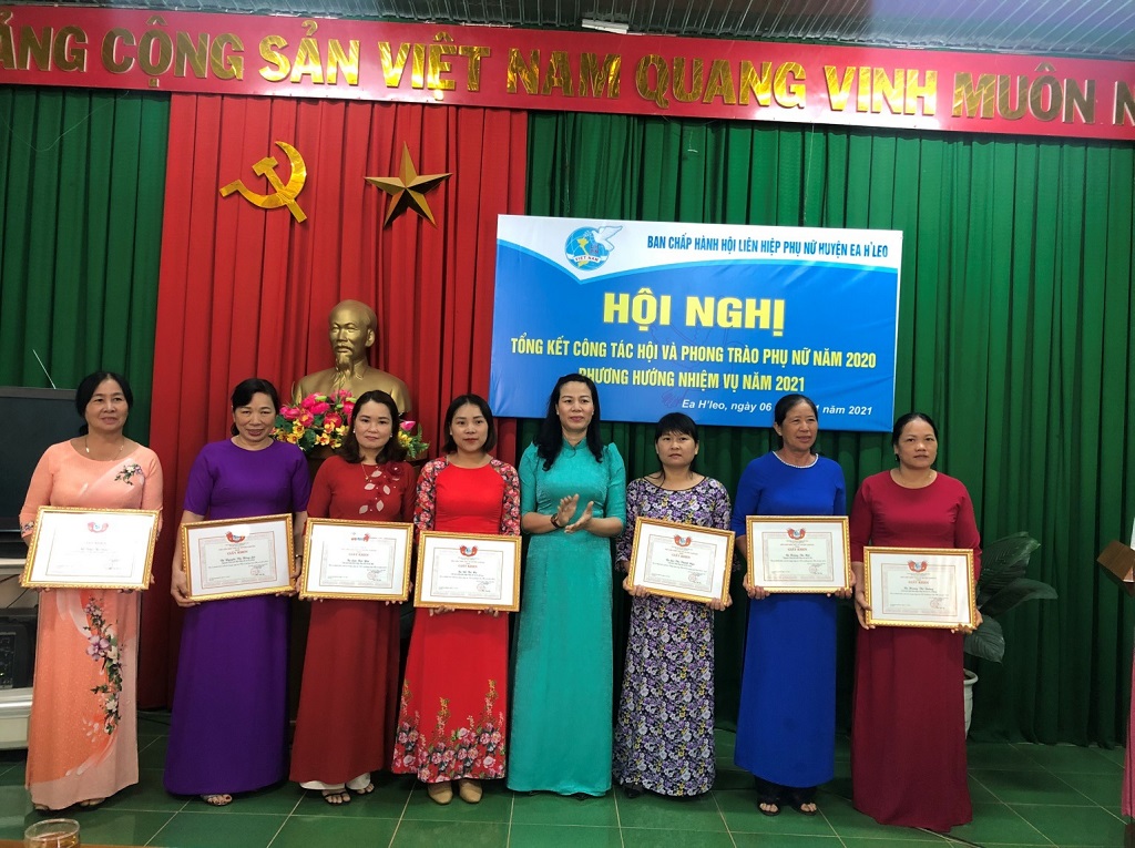 Huyện Ea H’Leo: Tổng kết công tác hội và phong trào phụ nữ năm 2020