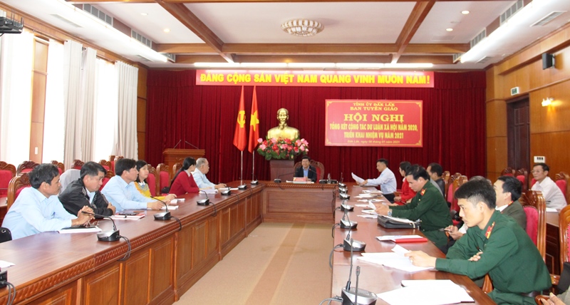 Ban Tuyên giáo Tỉnh ủy triển khai công tác dư luận xã hội năm 2021