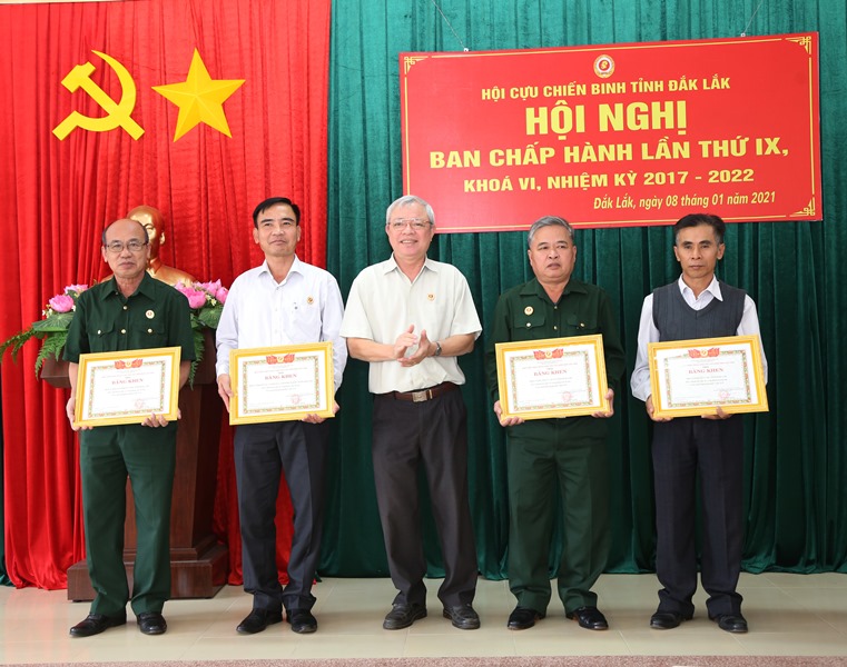 Hội nghị Ban Chấp hành Hội Cựu chiến binh tỉnh lần thứ IX, khóa VI, nhiệm kỳ 2017 - 2022