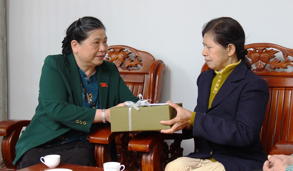 Phó Chủ tịch Thường trực Quốc hội Tòng Thị Phóng thăm, tặng quà nguyên lãnh đạo tỉnh Đắk Lắk