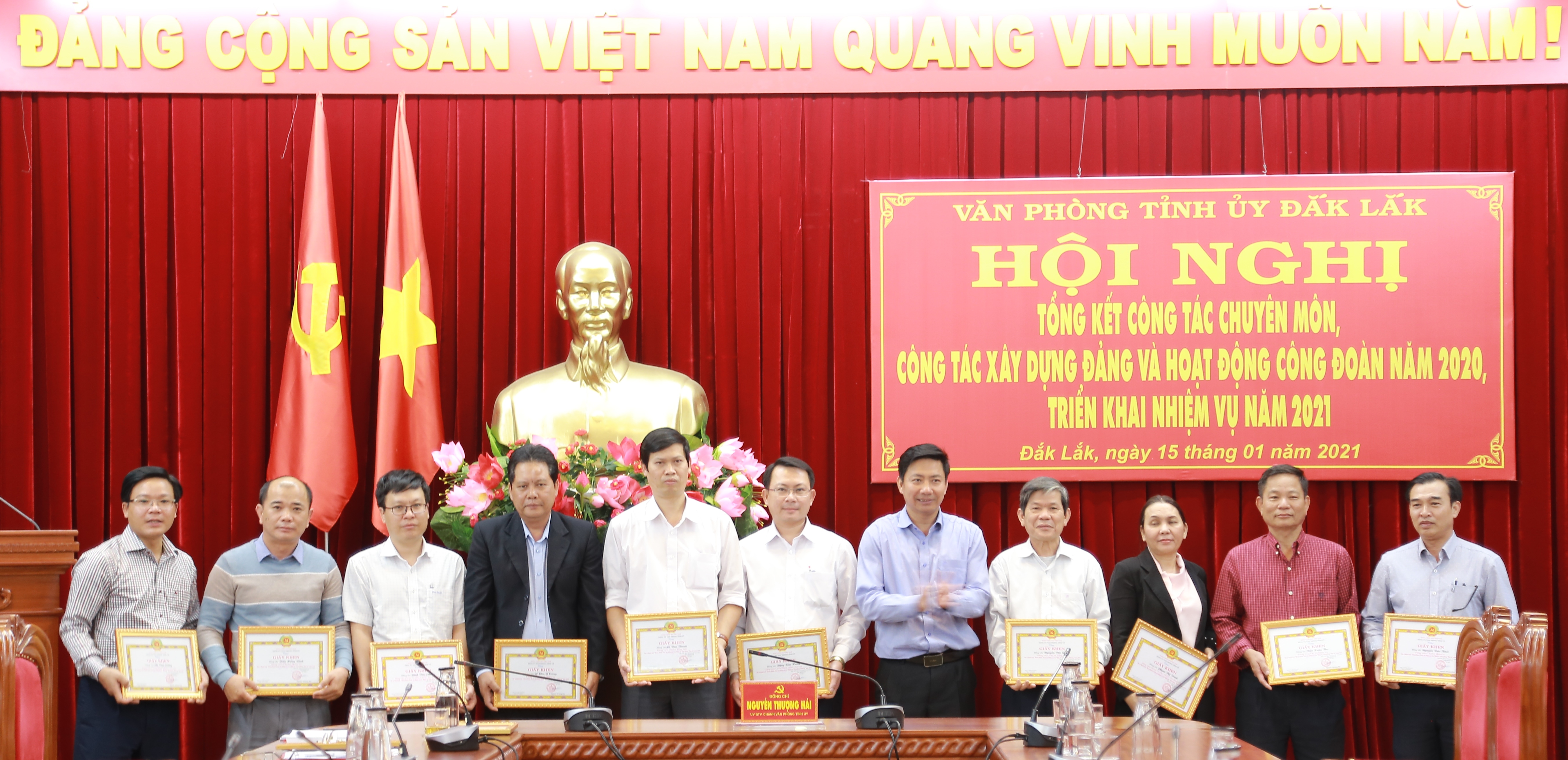 Văn phòng Tỉnh ủy tổng kết công tác năm 2020