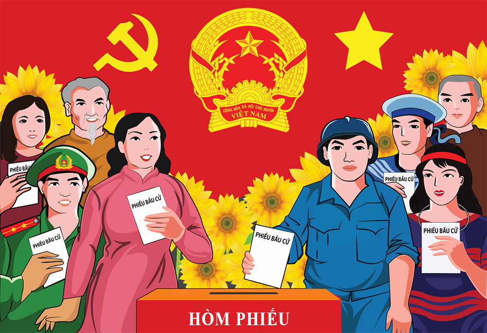 Sử dụng tài liệu tuyên truyền về  cuộc bầu cử đại biểu Quốc hội khóa XV và đại biểu Hội đồng nhân dân các cấp nhiệm kỳ 2021-2026