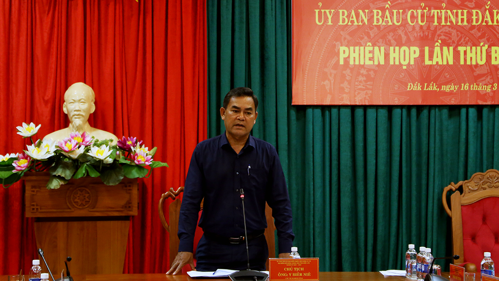 Ủy ban Bầu cử tỉnh họp phiên thứ ba