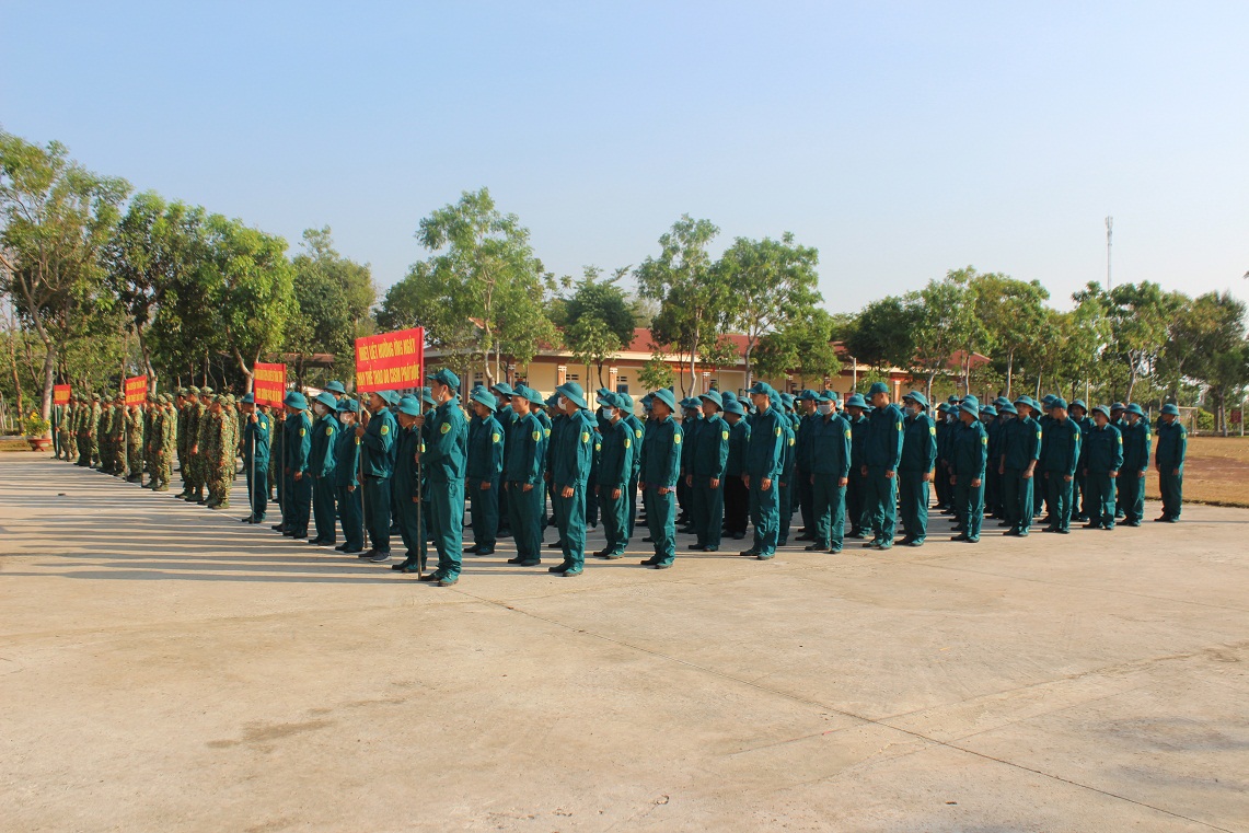 Ban chỉ huy quân sự huyện Buôn Đôn tổ chức Lễ phát động toàn dân rèn luyện thân thể theo gương Bác Hồ vĩ đại giai đoạn (2021 - 2030)