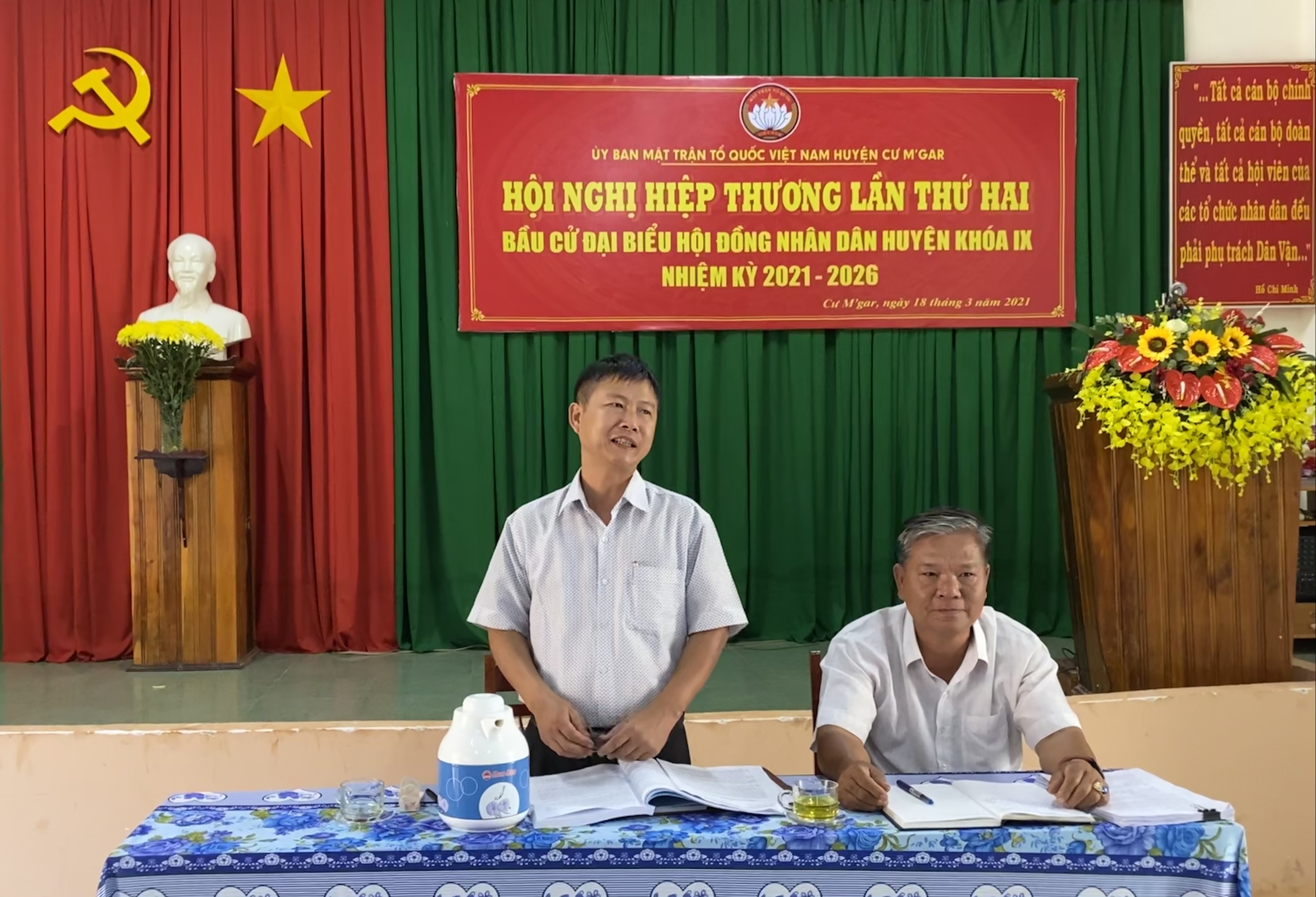 Huyện Cư M’gar: Hiệp thương lần thứ 2 bầu cử đại biểu HĐND huyện khoá IX, nhiệm kỳ 2021 – 2026