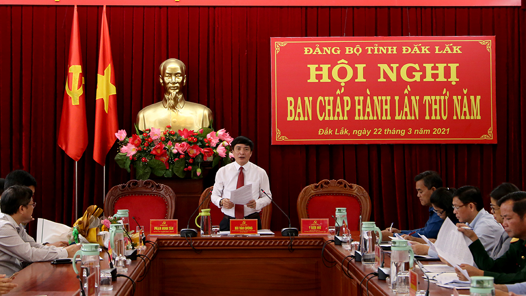 Hội nghị Ban Chấp hành Đảng bộ tỉnh lần thứ 5