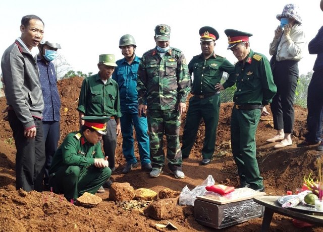 Quy tập hài cốt liệt sĩ trên địa bàn huyện Ea Súp