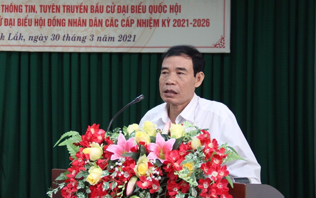 Tập huấn công tác thông tin, tuyên truyền về bầu cử đại biểu Quốc hội  khóa XV và đại biều HĐND các cấp nhiệm kỳ 2021-2026