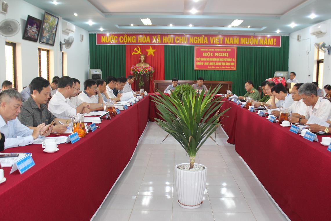 Huyện Buôn Đôn: Sơ kết thực hiện nhiệm vụ phát triển kinh tế - xã hội ANQP quý I, triển khai nhiệm vụ quý II/2021