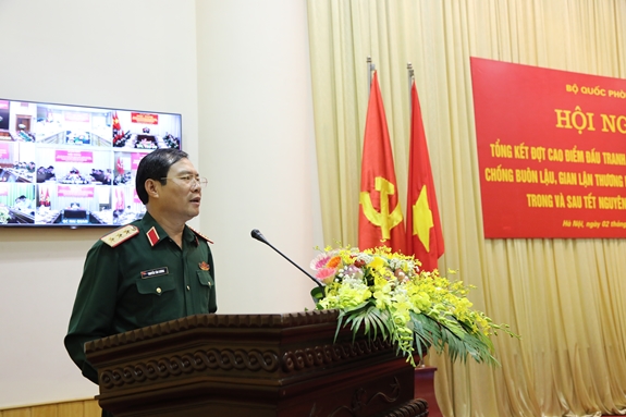 Bộ Quốc phòng tổng kết đợt cao điểm phòng chống tội phạm, chống buôn lậu, gian lận thương mại và hàng giả dịp Tết nguyên đán Tân Sửu 2021