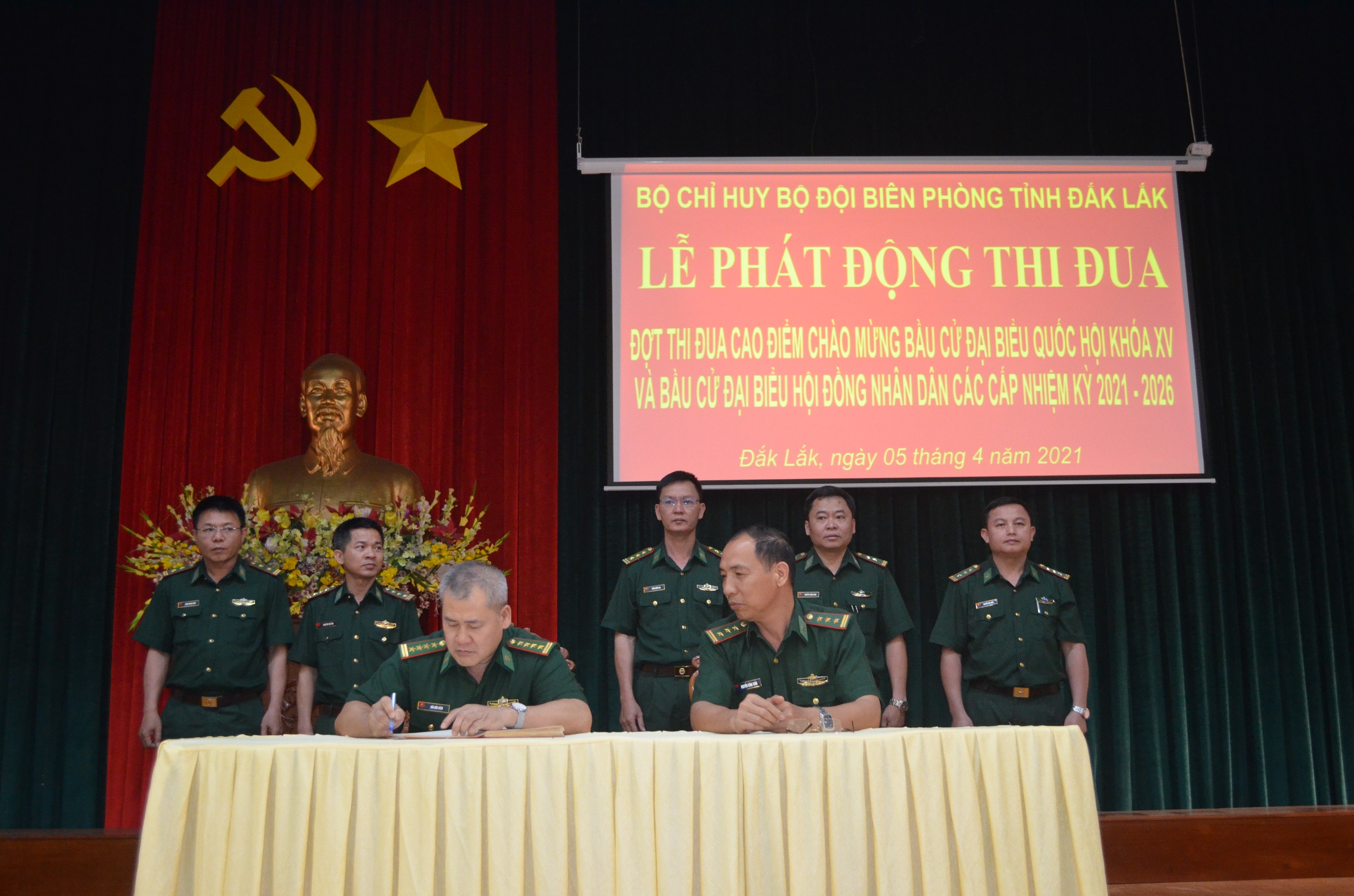 Bộ đội Biên phòng tỉnh phát động thi đua chào mừng bầu cử đại biểu Quốc hội khóa XV