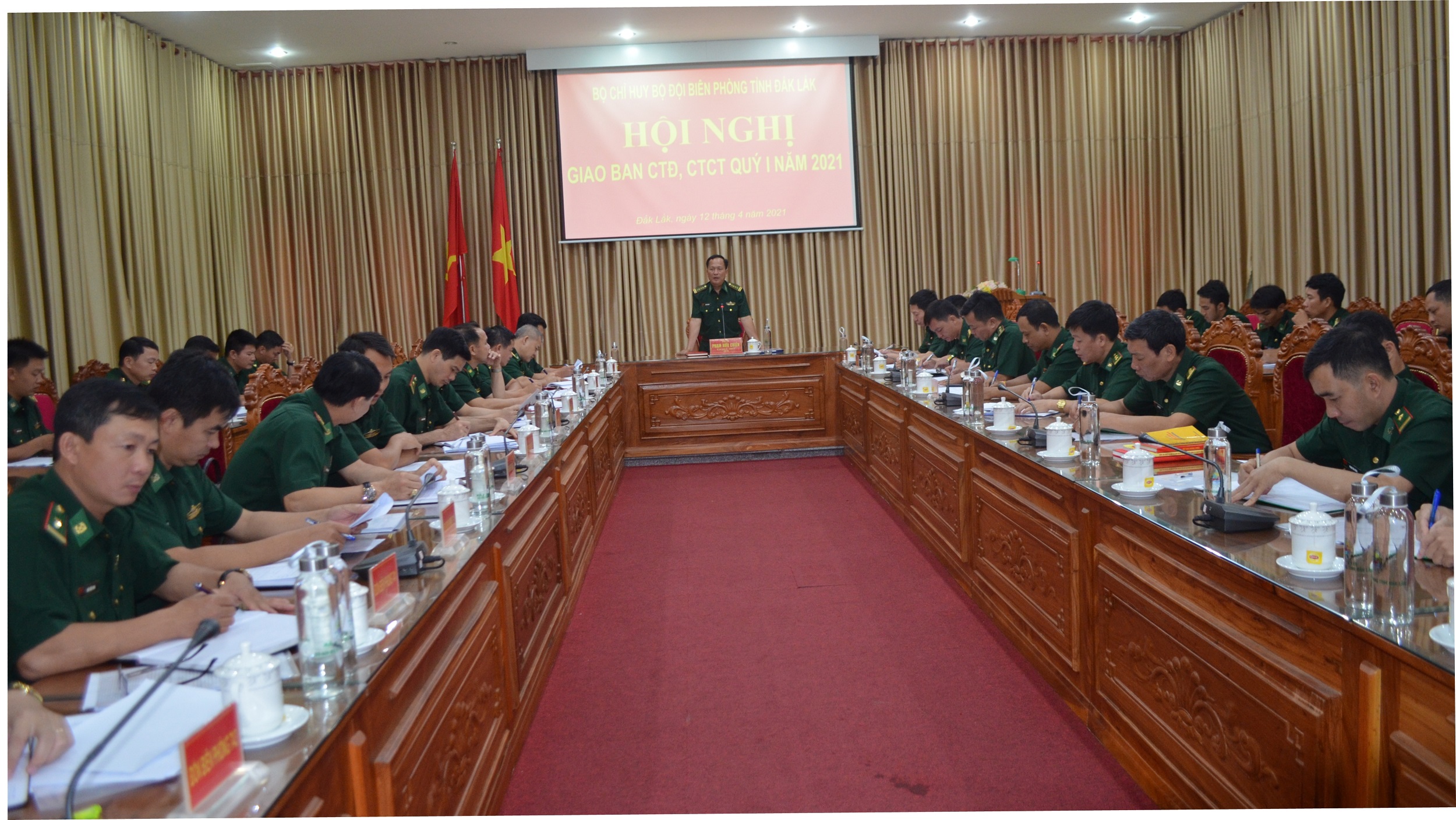 Bộ đội Biên phòng Đắk Lắk giao ban công tác đảng, công tác chính trị