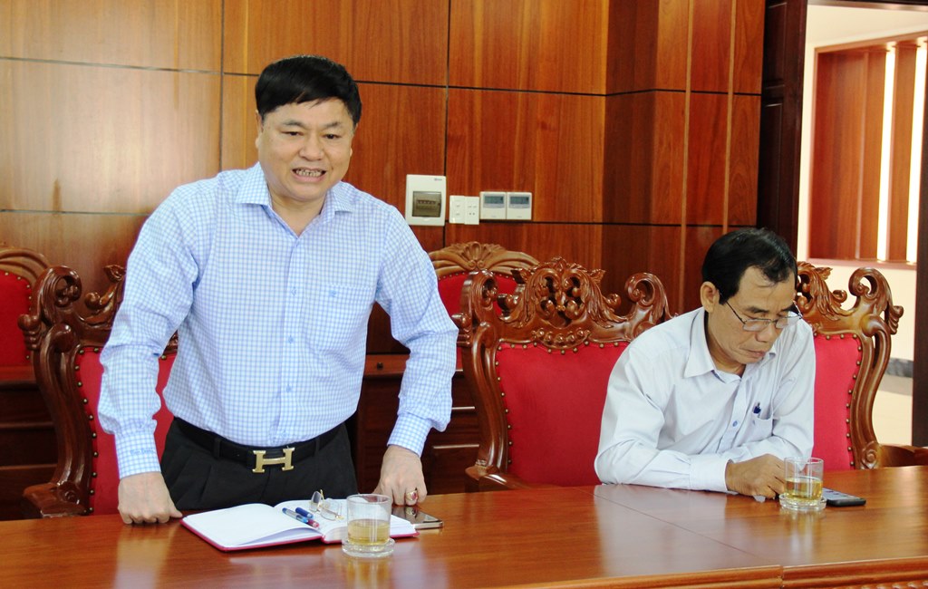 Thường trực Tỉnh ủy làm việc với Thông tấn xã Việt Nam khu vực miền Trung và Tây Nguyên