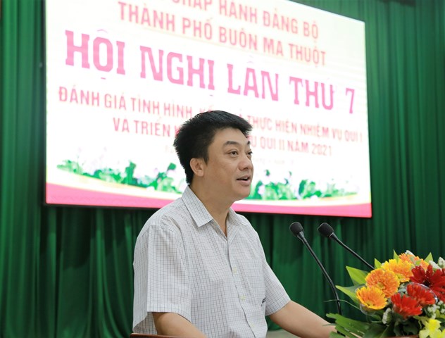 Hội nghị Ban Chấp hành Đảng bộ thành phố lần thứ 7 năm 2021